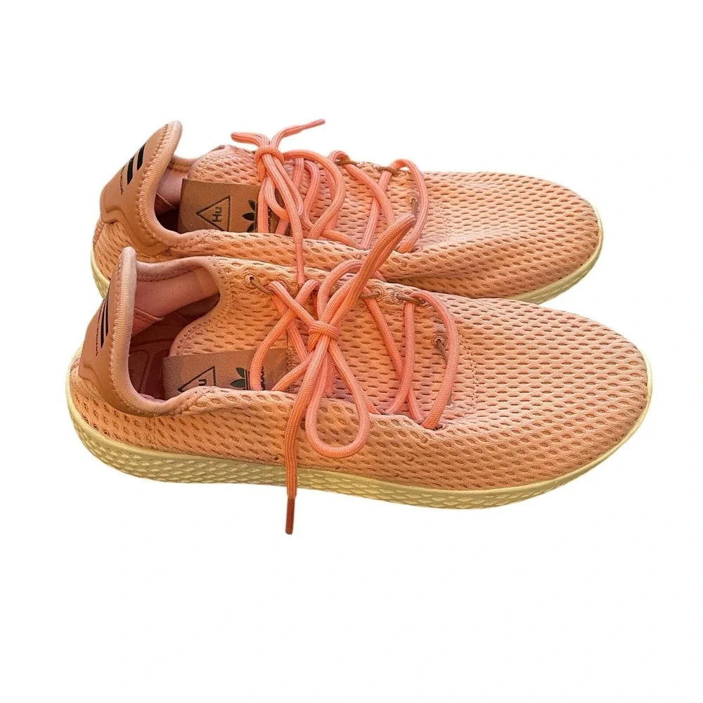 Adidas Pharrell Williams‎ Hu Human Race Coral Pink Men's Tennis Shoe Size 7